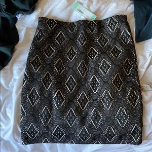 Renee C. Elvira lace pencil skirt